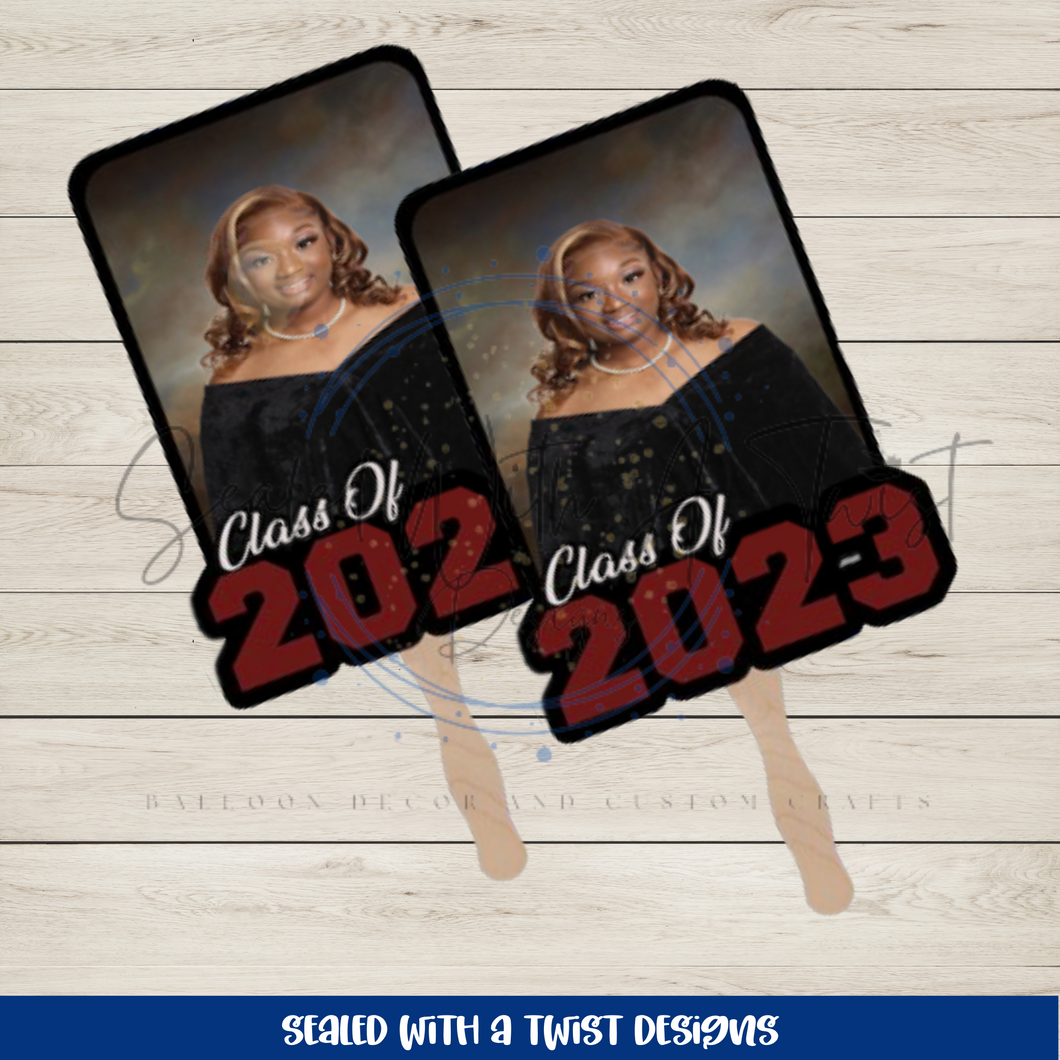 Custom Graduation Photo Hand Fans [CLASSIC CLASS]