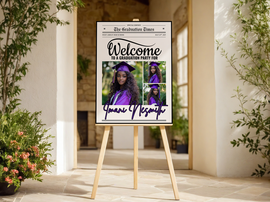Welcome Easel Sign
